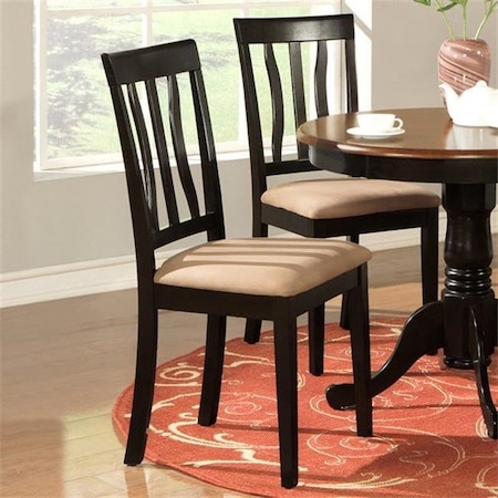 Wooden Imports Furniture Llc Wooden Imports AD01-CC-BL&CH 2 Antique Chair Cushion Seat - Black and Cherry ANC-BLK-C